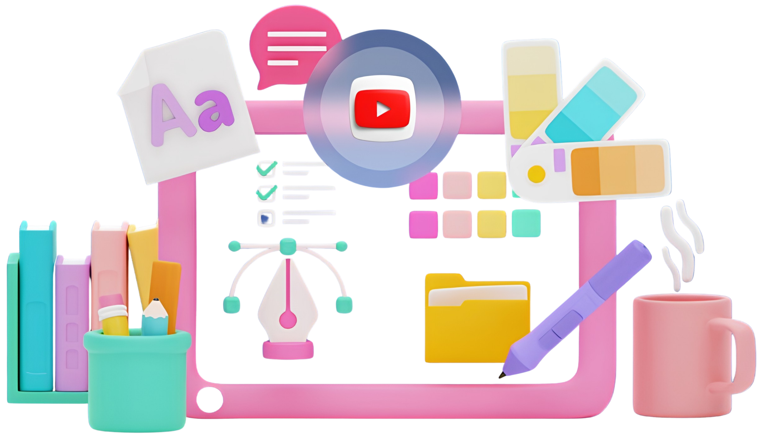 Retouching software illustration
